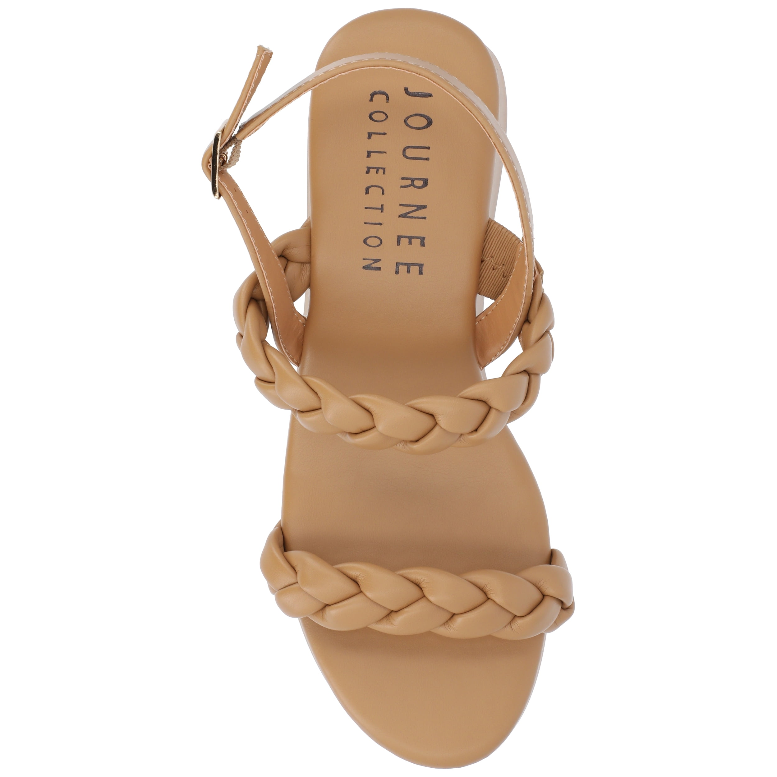 Journee Womens Zannah Buckle Platform Sandals