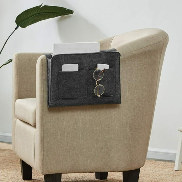 VBXOAE Bedside Storage Hanging Bag with Rounded Border Design and Built in Mesh Pockets for Safe and Organized Storage Includes Adhesive Stickers for Stability Easy to Use and