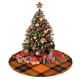 thumbnail image 4 of Falda para árbol de Navidad con estampado de cuadros escoceses de Dioganal para Halloween, suave y divertida, decoración navideña de granja de 36", 4 of 4
