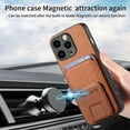 thumbnail image 6 of Allytechgroup Cards Holder Back Case for iPhone 15 Pro Max, Vintage PU Leather TPU Shockproof Slim Kickstand Anti-Drop Protective Wallet Phone Case Cover for Apple iPhone 15 Pro Max, Brown, 6 of 8