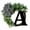 A, variant on Clearance Wreath under $20,Unique Last Name Year Round Front Door Wreath With Bow Welcome Sign Garland Creative 26 Letter Farmhouse Wreath For Front Door Spring All Seasons Outside Hanger Decor