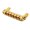 Gold color, variant on Necvior Standard Drum Bridge For Electric Guitars Ensures Permanent Adjusting Stability