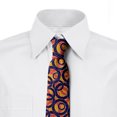 thumbnail image 2 of Abstract Necktie, Big Small Ring Shapes, Dress Tie, 3.7", Multicolor, by Ambesonne, 2 of 3