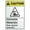 Warning Sign 3, variant on Caution Crane Operating Overhead Sign, 8"x12" Workplace Metal Tin Sign, Industrial & Commercial Safety Warning Signage