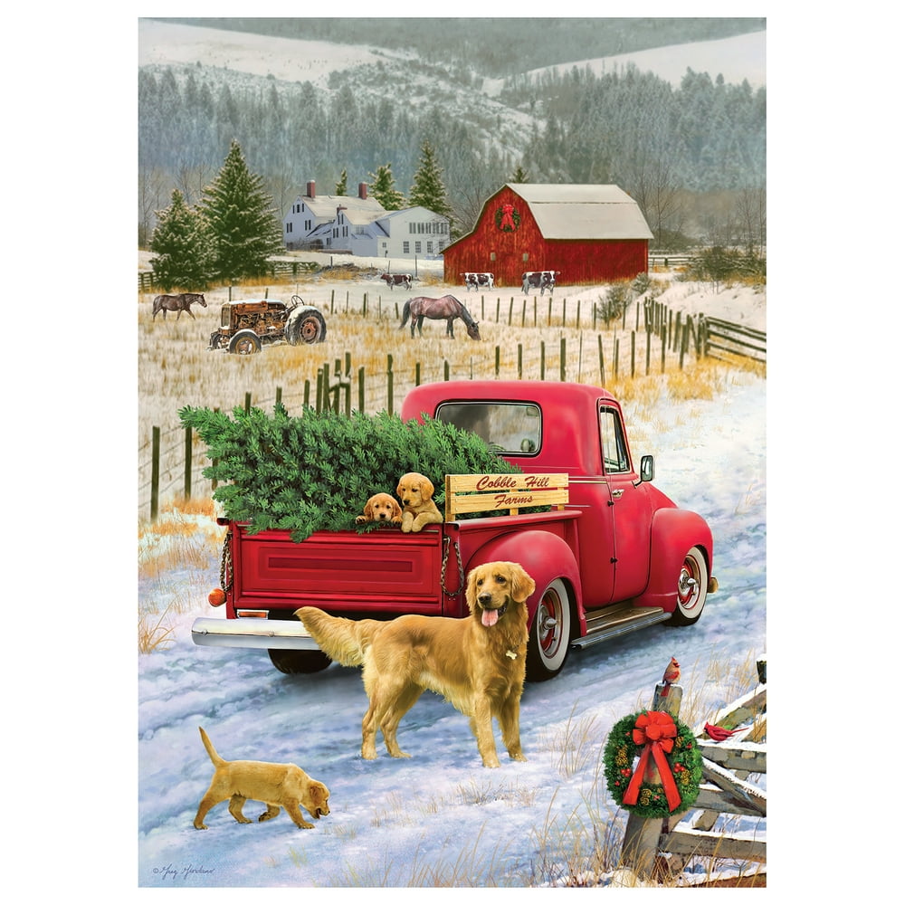 Cobble Hill Christmas on the Farm 1000 Piece Jigsaw Puzzle Christmas on the Farm