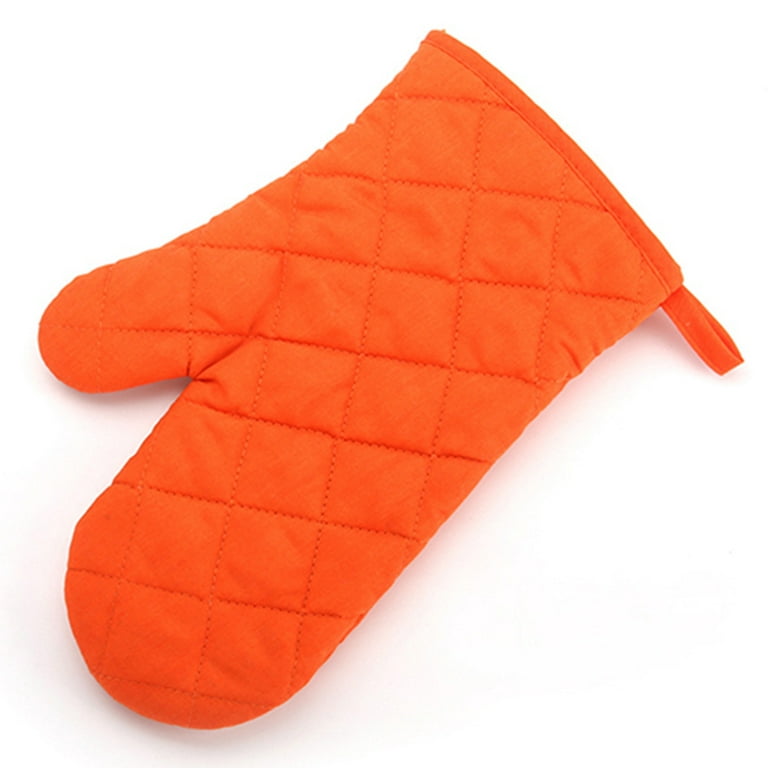 Fiesta Silicone Pot Holder Mitts Set of 4 Oven Heat Resistant Orange & Red