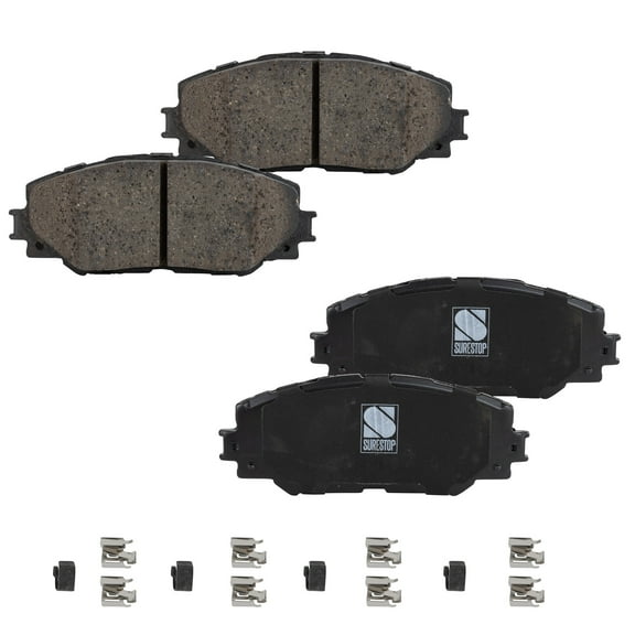 Brake Pad Set Compatible with 2009-2019 Toyota Corolla 2009-2010 Pontiac Vibe 4Cyl 1.8L 2.4L Front
