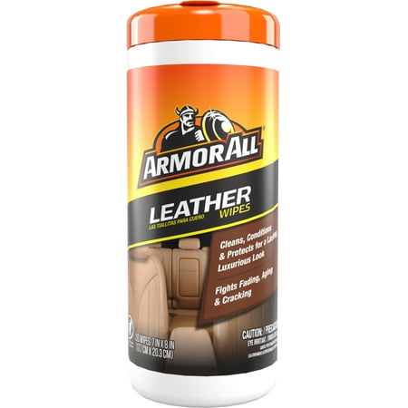 Armor All Leather Care Automotive Wipes, Holiday Stocking Stuffers, 30 Count