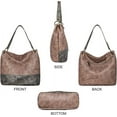 thumbnail image 5 of Montana West Hobo Bag Purses and Handbags for Women Top Handle Handbags with Zipper, 5 of 7