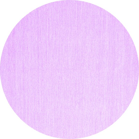 Ahgly Company Indoor Round Solid Purple Modern Area Rugs, 3' Round