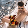 thumbnail image 2 of luoweisi Men's Beach Shorts Quick Dry Swim Trunks with Mesh Lining Thanksgiving Leaves L, 2 of 5