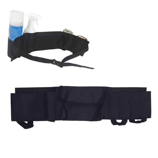 Cinturón Para Bolsa De Herramientas De Cintura, Cinturón De Herramientas De Limpieza Multifuncional De Tela Oxford Resistente Con 4 Bolsillos Para Botellas Ajustables Para Tareas