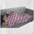 thumbnail image 6 of Pale Pink Soft Flannel Fleece Throw Blanket, Heart with Ombre Inspired Effect Cartoon Style Romance Love, Cozy Plush for Indoor and Outdoor Use, 60" x 80", Magenta Pale Pink, by Ambesonne, 6 of 6