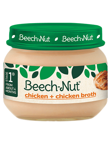 Beech-Nut Stage 1, Chicken & Chicken Broth Baby Food, 2.5 oz Jar