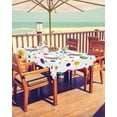 thumbnail image 2 of Fsddascl Colorful Polka Dot Outdoor Tablecloth - 54x80 Inch Rectangle Dining Table Cover, Rainbow Color Polka Dots Abstract Art Waterproof Outdoor Table Cloth with Umbrella Hole & Zipper for Patio, 2 of 7