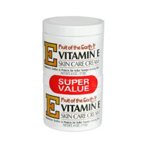 Fruit Of The Earth VitaminE Skin Care Cream 4 Oz.X 2 Pcs, 6 Pack