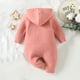 thumbnail image 5 of Body De Bebé Canastilla Onesies Para Niños Pequeños Niñas Color Lindo Tejido Invierno Grueso Mantener Caliente Sudadera Con Capucha Mono Rosa Odeerbi LM103-3756, 5 of 9