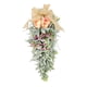 thumbnail image 1 of Lágrima swag flores artificiales Flores Arreglo colgando coronas decorativas para vacaciones en el aire libre al aire libre al aire libre boda, 1 of 9
