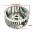 thumbnail image 4 of impeller Centrifugal Vane Motor Blades Fan Impeller shaft aluminum blower fan small blade wheel Multivane, 4 of 5