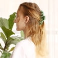 thumbnail image 4 of Clip de garra de cabello 4 "Matte sin deslizamiento Gran clip de garra, adecuado para el cabello fino de las mujeres, clips de cabello fijos fuertes, 4 colores (paquete de 4) esquí esquí Gafas de esquí, 4 of 5