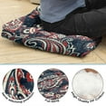 thumbnail image 3 of Square Floor Pillow with Paisley Motif, Boho Meditation Cushion for Yoga and Sitting Comfort 22 x 22, 3 of 6