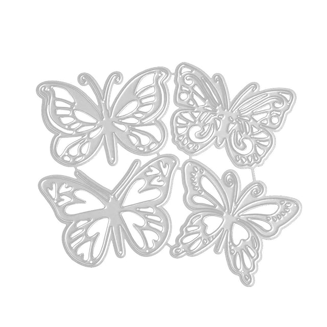 Eigraketly Troqueles de corte con forma de mariposa, tarjetas decorativas, bordes, plantilla de Metal para cubierta de tarjeta de felicitación, plantillas Herramientas y ferretería Eigraketly TO002117-00