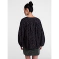 thumbnail image 4 of Scenario Women's Gathered Yoke Blouse with Long Sleeves, Sizes XS-XXXL, 4 of 6