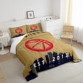 thumbnail image 4 of Erosebridal Full Comforter set,Basketball Bedding Set for Team Gift,Ball Game Quilt,Sports Player Down Comforter with 2 Pillowcases Ultra Warm,New Orleans, 4 of 6