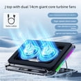 Laptop Cooling Fan Enhances 15x Airflows Overclocking Cooling Low Noise ...
