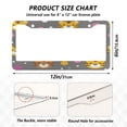 thumbnail image 7 of Aluminum License Plate Frame 2 Pack Car Exterior Accessory Car Tag Holder for Front Rear Plates Cars Decor Cute Tiger Face Pattern, 7 of 7