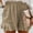 Khaki, variant on uublik Shorts for Women Casual Summer Plus Size Elastic Super Soft with Pockets Lounge Shorts Navy