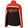 thumbnail image 3 of Women's G-III 4Her by Carl Banks Brown Cleveland Browns Post Game Full-Zip Track Jacket, 3 of 3