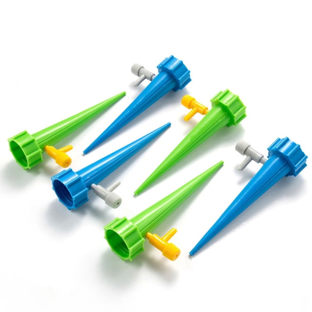 6Pcs Adjustable DIY Flow Drip Water Spikes Automatic Pot Plants Waterers Taper
