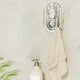 thumbnail image 5 of Portazapatillas telescópico - Organizador de ducha montado en la pared, 4 paquetes de plástico ABS, negro/plateado, ajustable para baño, cocina y salón, 5 of 7