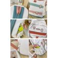 thumbnail image 5 of Mochila Kawaii con peluche y monedero, mochila escolar Harajuku, mochila estética gótica pastel para niñas adolescentes (blanco), 5 of 5