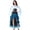 Blue, variant on Steampunk Gothic Costume, Steampunk Renaissance Pirate Costume Outfit, Bell Long Sleeve Blouse High Low Ruffle Corset Skirt, Gothic Medieval Pirate Cosplay Dress for Halloween Party, Green S