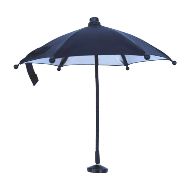Parasol universal ajustable para teléfono, protector solar antirreflejos para cámara Negro