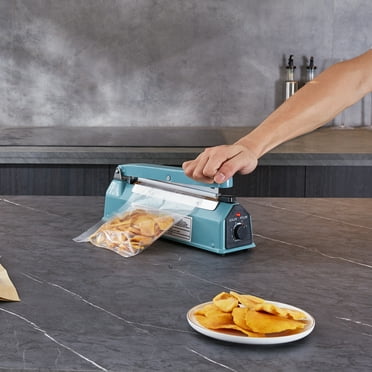 BENTISM 8" Iron Hand Impulse Heat Sealer Machine Poly Bag Sealing for Plastic Bag