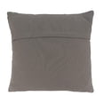 thumbnail image 3 of Fennco Styles Dori Embroidered Cotton Decorative Throw Pillow 18" W x 18" L - Grey Textured Accent Cushion for Home, Couch, Living Room and Office Décor, 3 of 4
