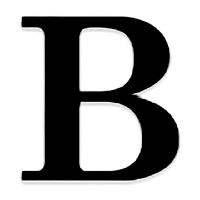 Bewildely Hi.FANCY-pegatina de espejo con letras en inglés, calcomanías con espejo acrílico 3D del alfabeto, papel tapiz para decoración del Decoración del hogar Negro letra b