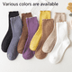 thumbnail image 4 of Calcetines redondos suaves con puntera con bordado floral, 4 of 5