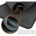 thumbnail image 5 of Extra Thick Yoga Mat - 10mm Thick, 84 Inch Long, 30 Inch Wide, Black, 5 of 7