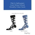 thumbnail image 2 of MeMoi Men's Halloween Cool Ghoul Ghost Novelty Crew Sock - Mens - Male, 10-13, Black, 2 of 8