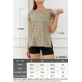 thumbnail image 6 of PARNIXS Women's Short Sleeve Split Side Pregnancy T-Shirts Maternity Clothes, Large, 6 of 8