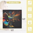 thumbnail image 2 of 5 PCS Retro Gramophone Musical Baby Muslin Washcloths, Artistic Bright Color Soft Absorbent Face Towel Burp Cloths Cotton Bath Wipes Infant Wash Cloth for Newborn Boys Girls, 2 of 7