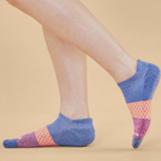 5 Pairs Bombas Women's All-Purpose Ankle Socks, Violet/Fuchsia, Size Small