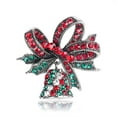 thumbnail image 1 of Broche de Noël Mode Strass Cloche Broche de Fête Broche Corsage, 1 of 10