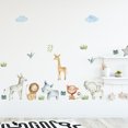 thumbnail image 3 of Conjunto de pegatinas de pared TUNC diseño de animales de la selva para dormitorio sala de juegos cocina sala de estar oficina Sencillez, 3 of 4