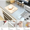 thumbnail image 3 of Yahome Waterproof Kitchen Stickers for Cabinets, Heat Resistant Backsplash Wallpaper Self Adhesive Shelf Drawer Liner Paper, 15.7X197in Contact Paper for Wall Aluminum Foil Sink Cover, 3 of 6