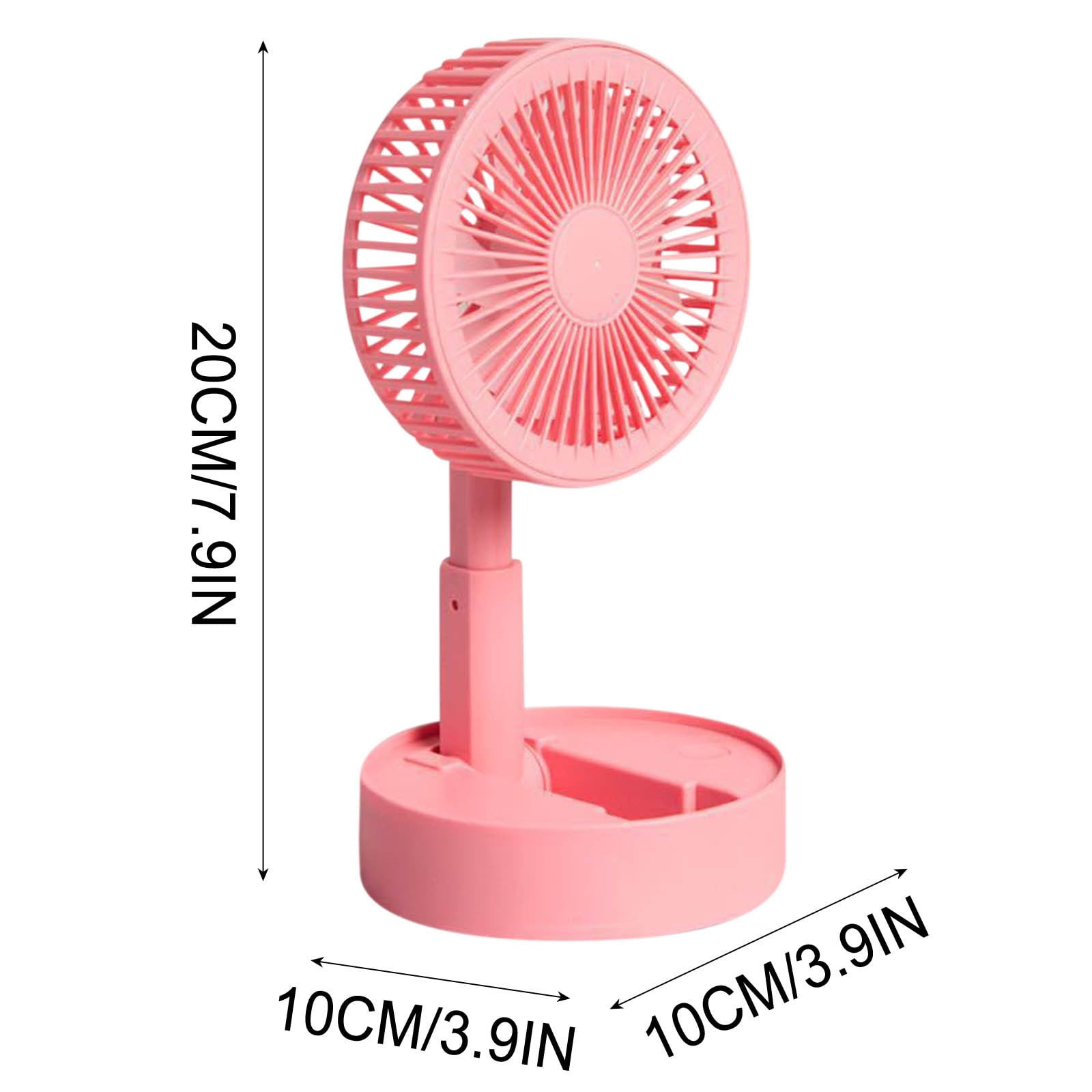 Bdday Table Fans for Bedroom Battery Operated Portable Foldable Standing Fan Rechargeable Usb Personal Floor Fan with Adjustment Height Fans for Home